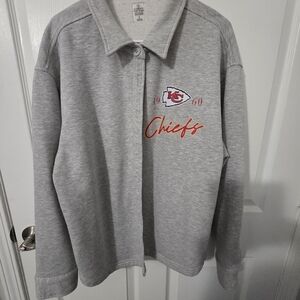Gray Chiefs Button-Up Jacket